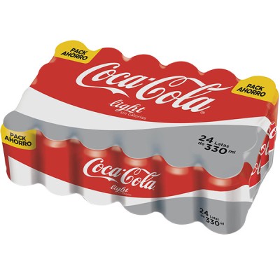 COCA COLA LATA LIGHT 33CL.PACK 8X3