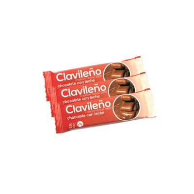 CHOCOLATINA LECHE CLAVILEÑO 20GR. C